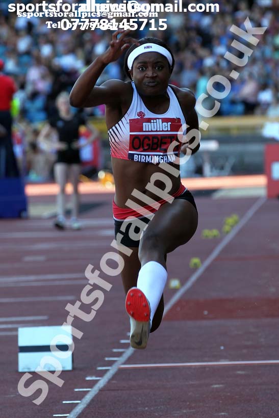 Womens triple jump, 2019 Muller British Championships, Alexander Stadium, Birmingham. Photo: David T. Hewitson/Sports for All Pics